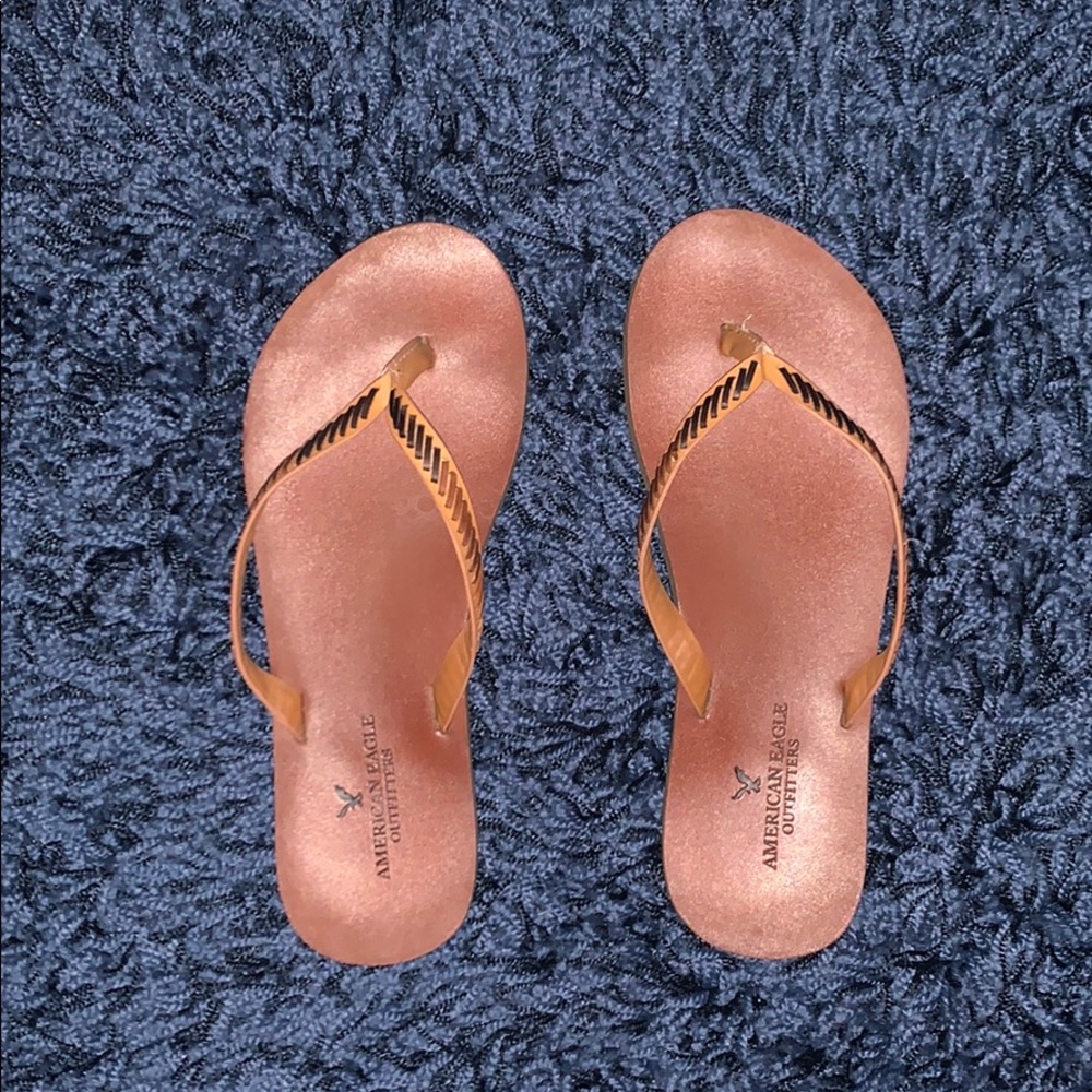 American Eagle Leather Flip Flops